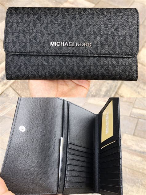 michael kors black python wallet|Michael Kors black wallet women's.